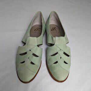I.E. with Nike-AIR VINTAGE 90s Brazil Shoes Flats Slip-on Green, sz 10
